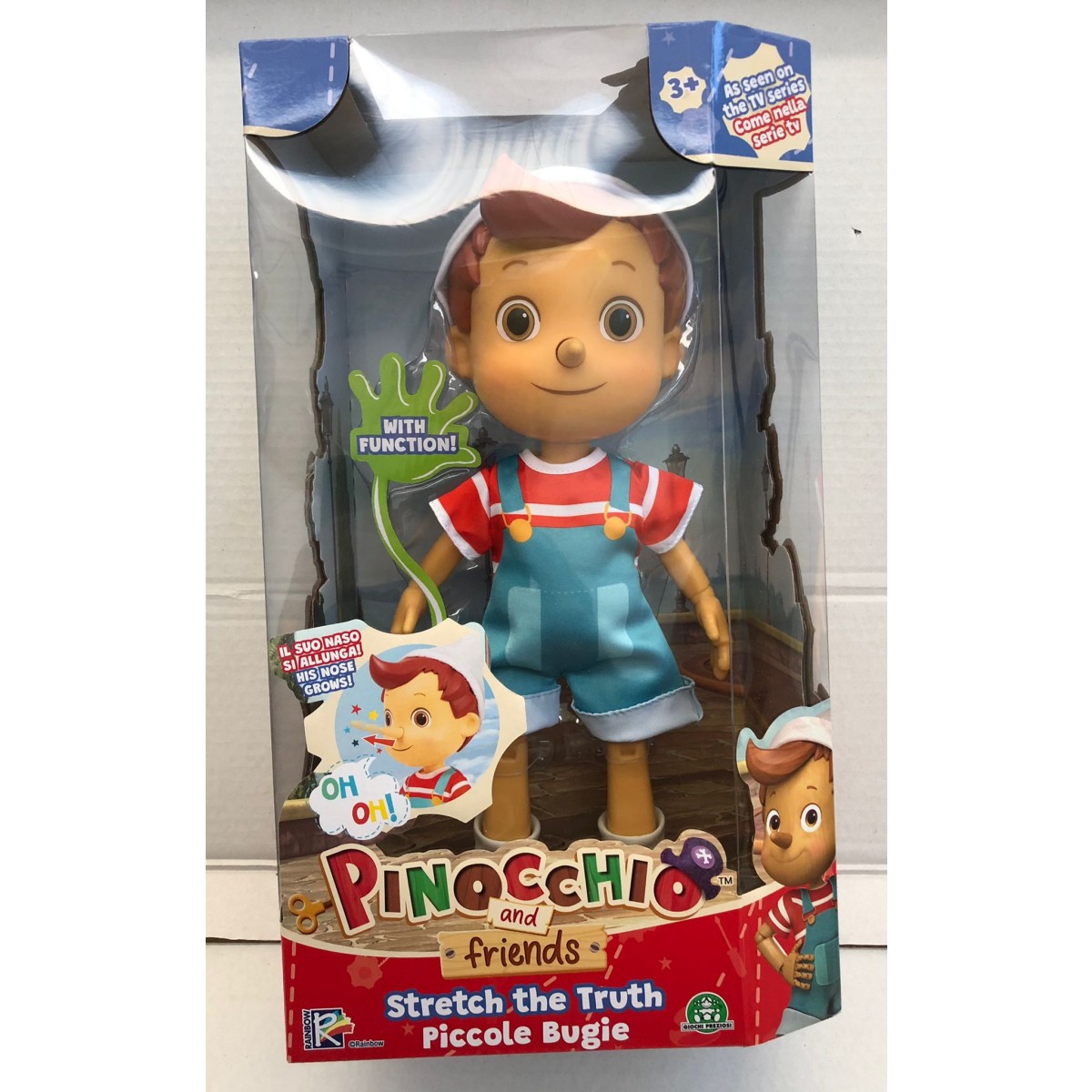 Pinocchio - Personaggio Di 32 Cm Con La Funzione Del Naso Che Si Allunga  Quando Dice Una Bugia, Per Bambini A Partire Da 3 Anni, PNH12000