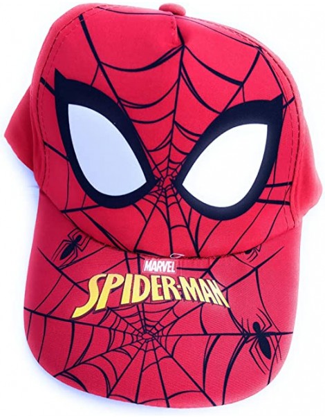 CAPPELLO - Cappellino Spiderman- UomoRagno in Taglia Unica 52 con Strappo Regolabile da Taglia 48 a Taglia 54 