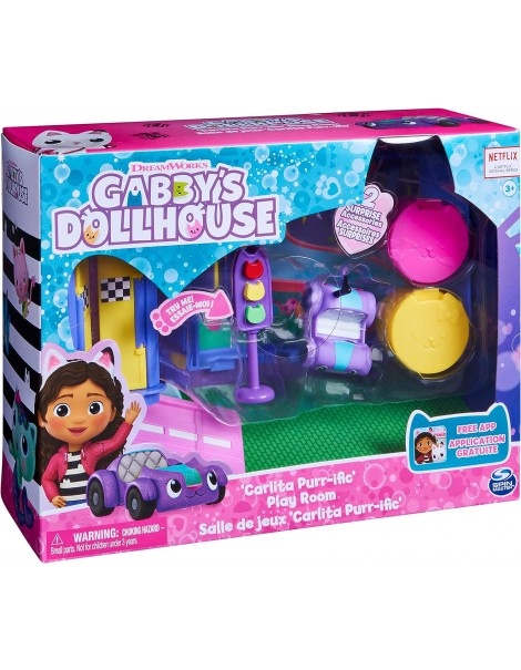 Gabby's Dollhouse, Stanza dei Giochi di Carlita Purr-ific, 6064149 Spin Master