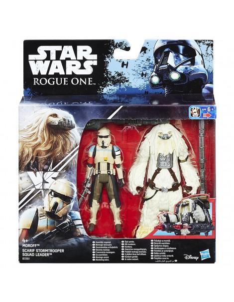 Star Wars Rogue One Scarif Stormtrooper and Moroff Deluxe Pack Figure B7261-B7073