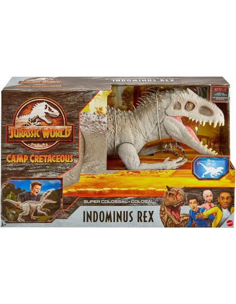 Jurassic World Dinosauro Indominus Rex Super Colossale di Mattel GPH95