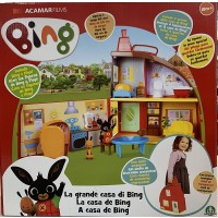 Bing Playset La Grande Casa di Bing con 2 Personaggi, con 3 stanze e tanti accessori per arredarle, Giochi Preziosi BNG36100