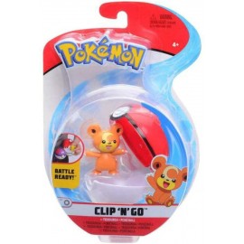 Pokemon Clip'n Go con Personaggio Teddiursa & Poke Ball Giochi Preziosi PKE49000