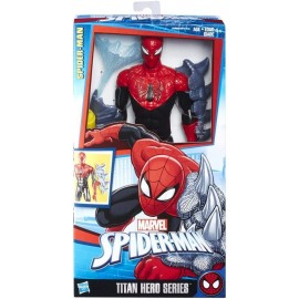 Spiderman, Titan Hero personaggio Deluxe Spider-man 30 cm, Hasbro C0980-C0979
