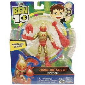 Ben 10 Omni-Metallic Heatblast figura articolata di Giochi Preziosi BEN66200