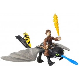 DreamWorks Dragons Trainer, Action Figure: Hiccup & Toothless ( Sdentato)