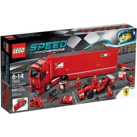 LEGO Speed Champions 75913 - Camion Trasportatore F14 T e Scuderia Ferrari