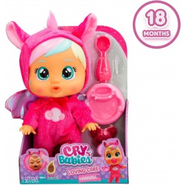 Cry Babies Loving Care Fantasy Hannah, Bambola interattiva 26 cm, Piange Lacrime Vere, IMC Toys 909793