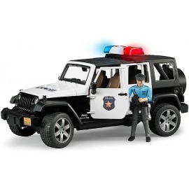 Bruder 02526 - Jeep Wrangler polizia CON OMINO scala 1/16
