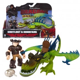 Dragons Trainer Race Of The Edge  figura SNOTLOUT E HOOKFANG  66954-2