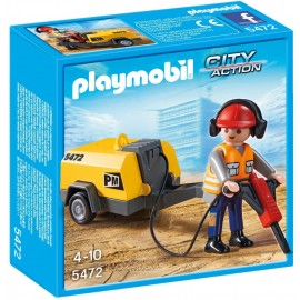 Playmobil 5472 - Operaio con martello pneumatico