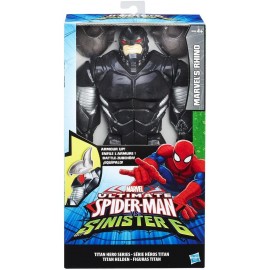 Spiderman Sinister 6, Titan Hero personaggio Deluxe Rhino 30 cm, Hasbro B5756-B6389