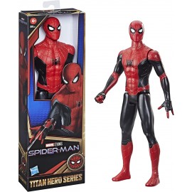 Spiderman- Spider-Man con Tuta Nera e RossaTitan Hero Series 30 cm  F0233-F2052 Hasbro 