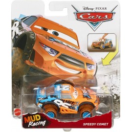 Cars 3, Mud Racing Speedy Comet Veicolo Die-Cast, Mattel GBJ40