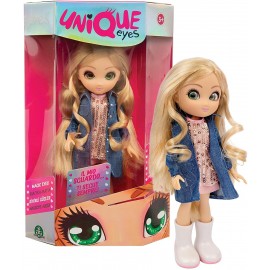 Unique Eyes - Bambola 25cm, con occhi grandi magici e profondi che seguono il tuo sguardo, Amy Fashion Doll, Giochi Preziosi MYM00000 