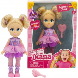 Love Diana - Bambola vestito Ballerina  15 cm, Giochi Preziosi LVE06000 