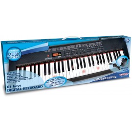 piano - Tastiera con tasti luminosi con lettore mp3 bontempi 16 6120 ottimo come  regalo