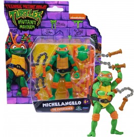 Turtles Movie Michelangelo - Tartarughe Ninja personaggio base 12 cm, Giochi Preziosi TU805000