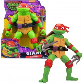 Turtles Movie Giant Raphael - Tartaruga Ninja Raffaello Gigante 30 cm con doppia Katana, Giochi Preziosi TU8010000