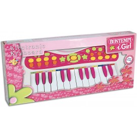 Bontempi, electronic  keyboard pianola Colore Rosa, 12 2771