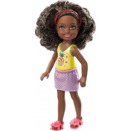 Barbie Club Chelsea Bambola con Top con Stampa di Ananas, Mattel FXG76-DWJ33
