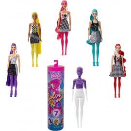 Barbie Color Reveal,  Bambola con 7 Sorprese, Assortimento Casuale,Mattel GTR94 