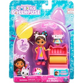 Gabby's Dollhouse, Mini set Gabby's Art Studio,Gabby e Baby Scatola, Spin Master 6060476