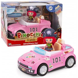 Pinocchio - Auto con Freeda articolato incluso e  Sticker per decorare l'auto, PNH04000 Giochi Preziosi 