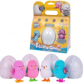  Little Live Pets Chick Surprise - Pulcino Gino - uovo bianco e puntini verde - viola -  color Egg White and dots - green - purple -  dots - 