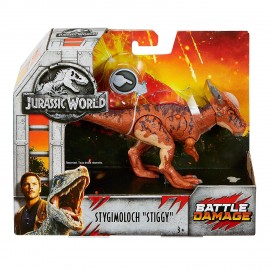 Jurassic World dinosauro Stygimoloch Stiggy - Ferite da Combattimento di Mattel  FNB32