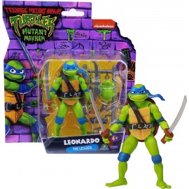 Turtles Movie Leonardo - Tartarughe Ninja personaggio base 12 cm, Giochi Preziosi TU805000