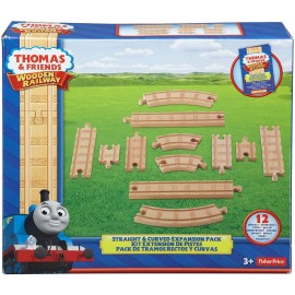 Trenino Thomas, Set espansione dritto e curvo pista legno Mattel/Fisher Price Y4089