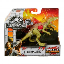 Jurassic World dinosauro Herrerasauro - Ferite da Combattimento di Mattel FNB34