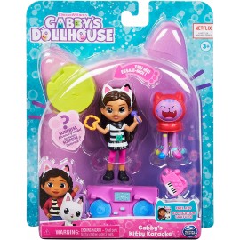 Gabby's Dollhouse, Mini set Gabby's Kitty Karaoke, Gabby e Dj Catnip, Spin Master 6060476