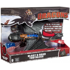 Dragons Trainer Toothless, Sdentato Gigante con luci e proiettili, Spin Master 6024756 