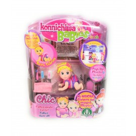 Konnichiwa Babies - 1 Blister personaggio Keira Sabrina + Playset Pop-Up inluso Giochi Preziosi GPZ11846