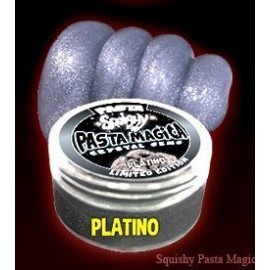 PASTA SQUISHY - PASTA MAGICA - COLORE PLATINO - CRYSTAL GEMS