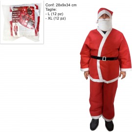 Vestito di Babbo Natale Completo taglia XL