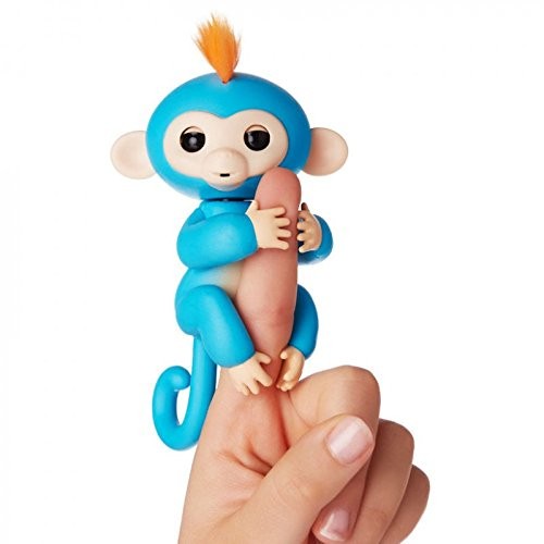 Fingerlings Monkey Scimmietta Bebè da dito Interattiva Boris (blu) di Giochi Preziosi