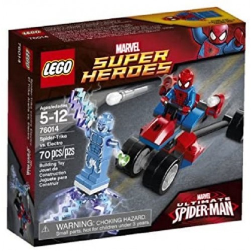 LEGO 76014 - Super Heroes Spiderman con moto  Vs. Electro 