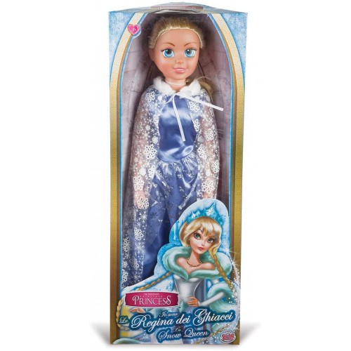 Bambola Regina dei Ghiacci 80 cm simile Elsa di Frozen Grandi Giochi GG02944