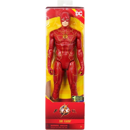 The Flash, Personaggio Flash 30 cm con decorazioni originali del film The Flash e 11 punti di articolazione, dai 3 Anni, 6065486 Spin Master