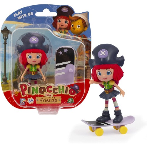 Pinocchio - Personaggio Freeda 9 cm con lo Skate, PNH00000 Giochi Preziosi 