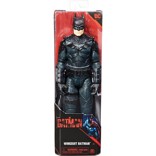 BATMAN Personaggio The Batman da 30 cm con tuta alare Articolato, Spin Master 6061621