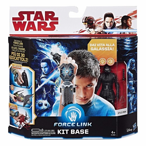 Star Wars - Kylo Ren Personaggio Action Figure e Kit Base Bracciale Guanto Tecnologia Forcelink di Hasbro C1364