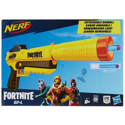 Nerf Fortnite SP-L, Blaster Ufficiale con 6 Dardi, E6717 Hasbro 