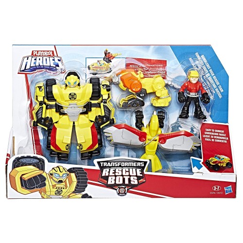 Transformers Playskool Heroes Bumblebee Rock Rescue Team di Hasbro C0296
