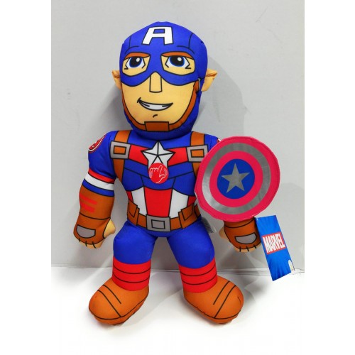 Marvel Peluche Personaggio Sonoro Captain America 38 cm, MAR03000