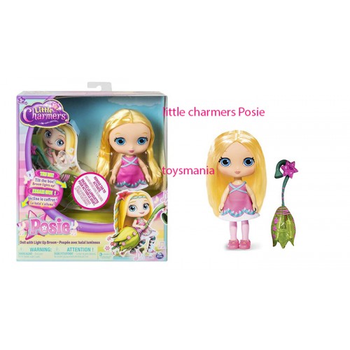 Little Charmers, 8" bambola Posie Doll with Light Up Broom con scopa che si illumina
