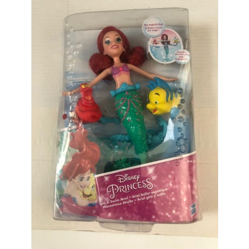 Disney Princess - Ariel Sirena Spin & Swim confezione rovinata